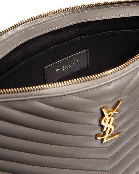 monogram ysl quilted wristlet pouch bag|Saint Laurent YSL Monogram Medium Pouch in Smooth Leather.